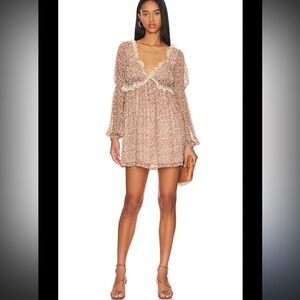 Free People- Pennie Mini Dress in Ivory